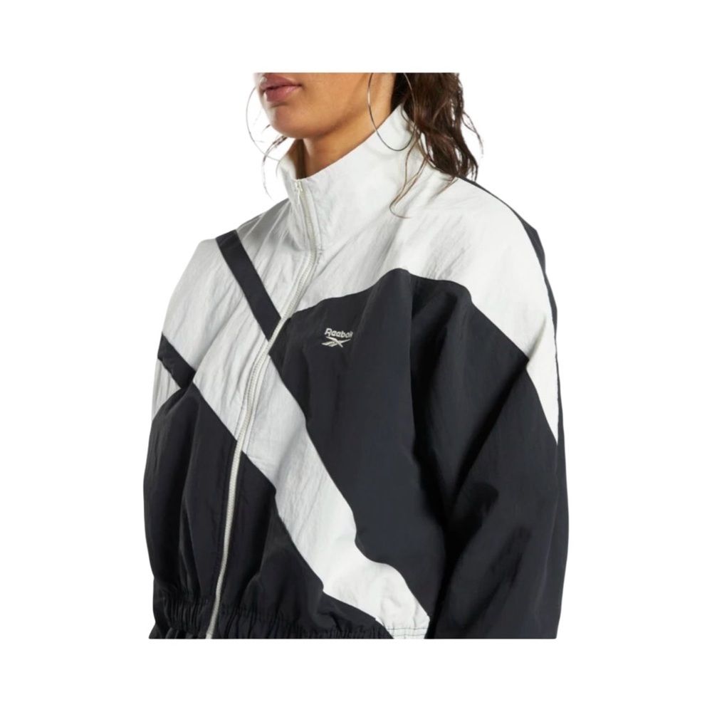 Reebok Classics Franchise Track Jacket Black White NWT Size 1X/16